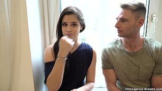 Анальная  вечеринка хрупких брюнеток с двумя подкаченными парнями